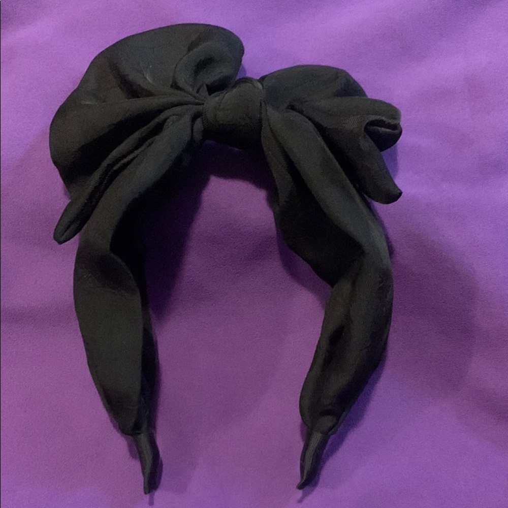 Black Big bow head band